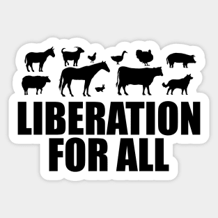 Vegan - Liberation for all Sticker